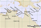 Track of Tropical Cyclone Monica